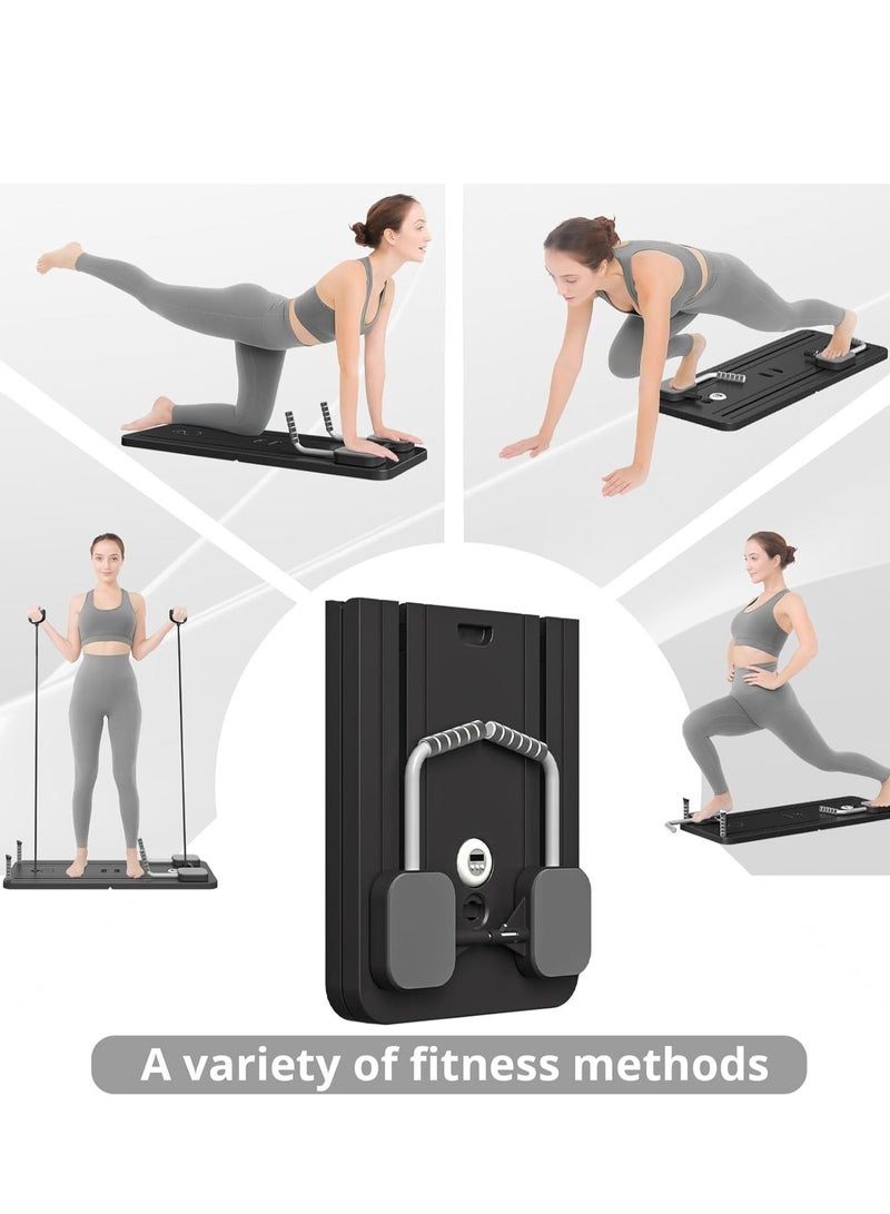 Jourvent Pilates Board -  Pilates Reformer Set, Multi-Purpose Foldable Pilates Reformer Board for Home, 5 in 1 Pilates Sliding Board - Image 2